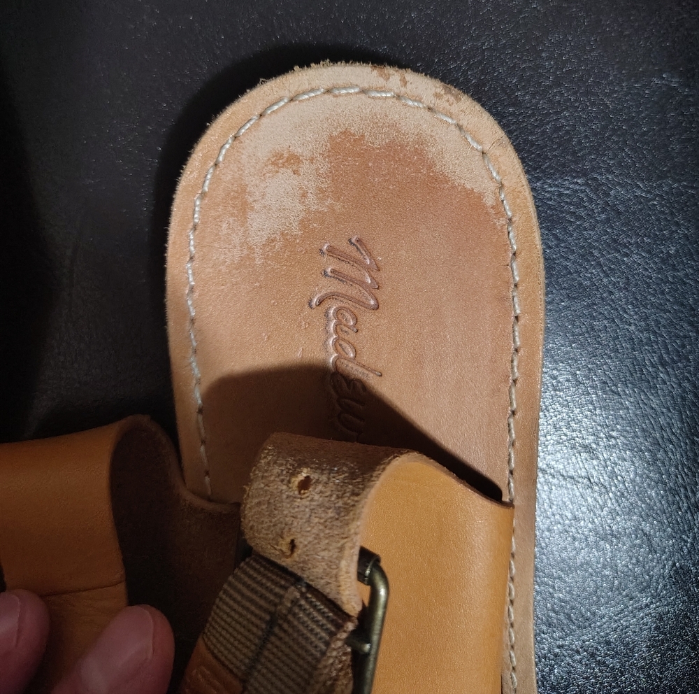 Madewell Tan Leather Slingback Sandals - Picture 4 of 6